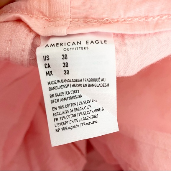 American Eagle Mens 30 Next Level Flex Chino Shorts Light Pink Preppy Classic - Picture 8 of 9